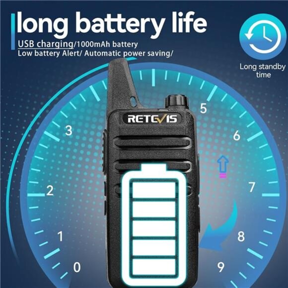 Walkie Talkies Rechargeable Hands Free 2 Way Radios Two-Way Radio(6 Pack) - Picture 6 of 7